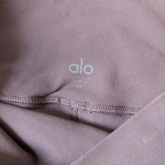 Alo Yoga Sheila high rise velour panel leggings size medium - Picture 7 of 9